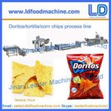 Corn chips processing line,Doritos/tortilla snacks food making machinery in China